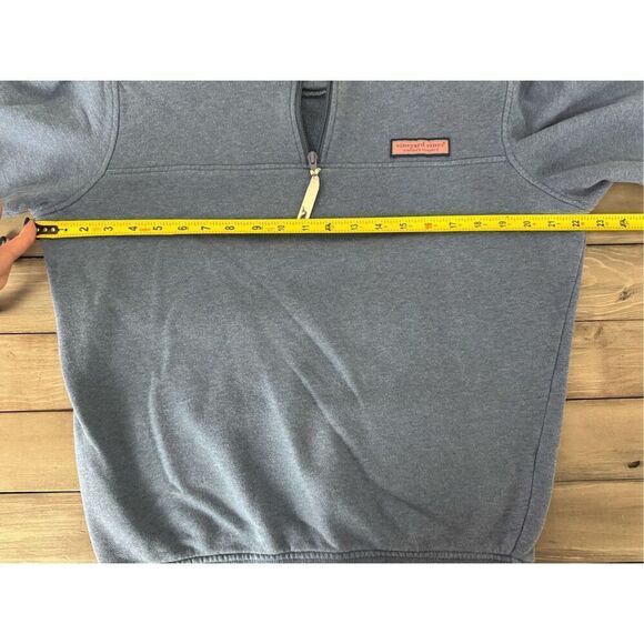 Vineyard Vines Men's 1/4 Zip Pullover Sweater Shep Sweatshirt Royal Blue Size S - Picture 6 of 7